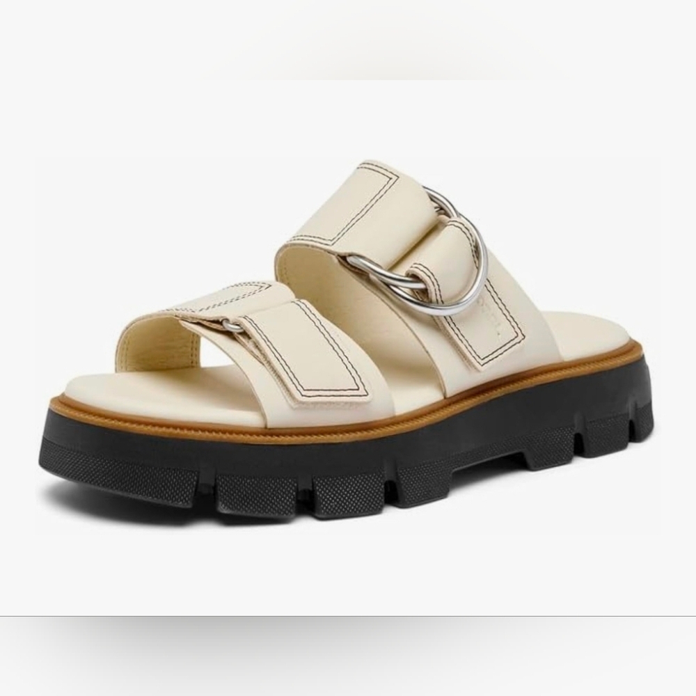Sorel Rein CB Women's Cream Slide Sandals BRAND NEW Size 12